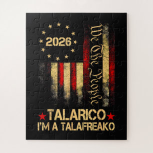 Puzzle Bandera estadounidense vintage 2026 simpatizante p