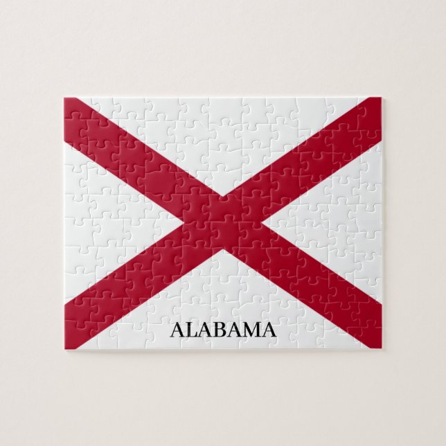PUZZLE BANDERA ESTATAL DE ALABAMA (Horizontal)