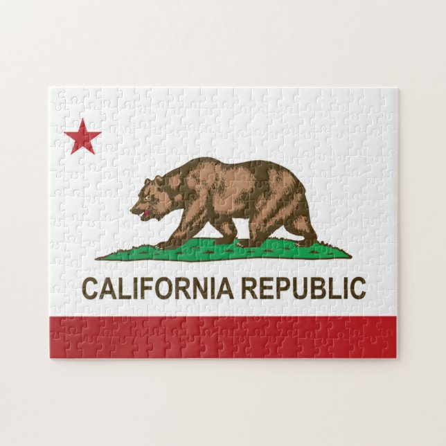Puzzle Bandera estatal de California, Estados Unidos (Horizontal)