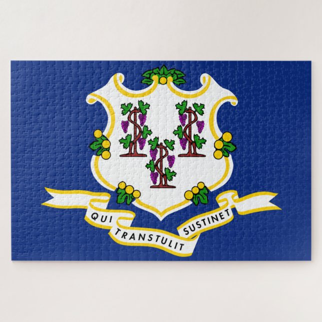 Puzzle Bandera estatal de Connecticut (Horizontal)