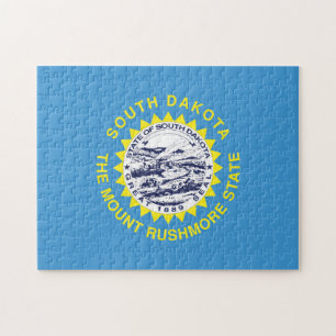 Puzzle Bandera estatal de Dakota del Sur, Estados Unidos