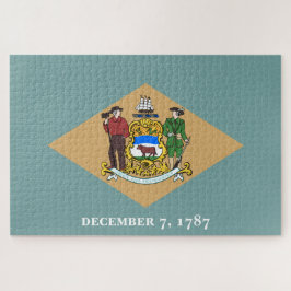 Puzzle Bandera estatal de Delaware (DE, EE.UU.)