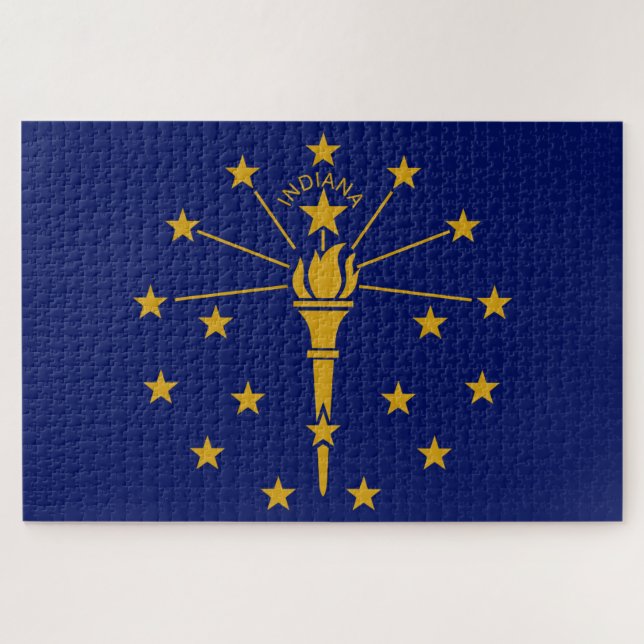 Puzzle Bandera estatal de Indiana (Horizontal)