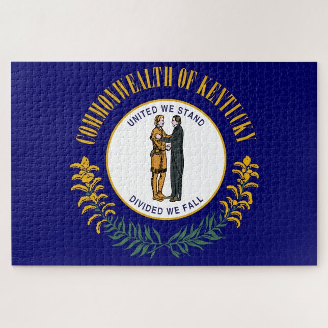 Puzzle Bandera Estatal de Kentucky (Horizontal)