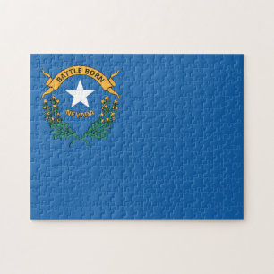 Puzzle Bandera estatal de Nevada, Estados Unidos