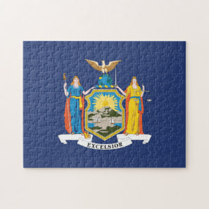 Puzzle Bandera estatal de Nueva York, Estados Unidos