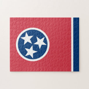 Puzzle Bandera estatal de Tennessee, Estados Unidos