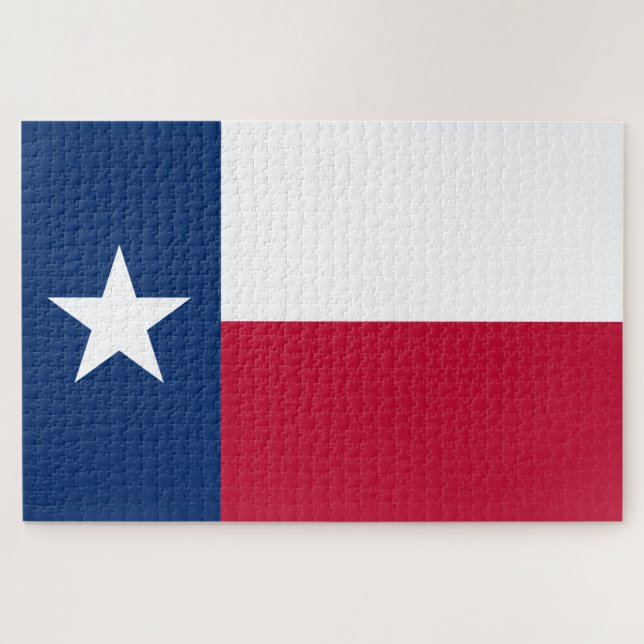 Puzzle Bandera Estatal de Texas (Texas) (Horizontal)