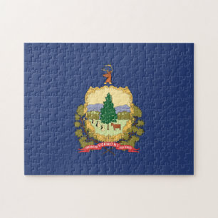 Puzzle Bandera estatal de Vermont, Estados Unidos