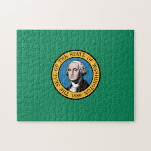 Puzzle Bandera estatal de Washington, Estados Unidos