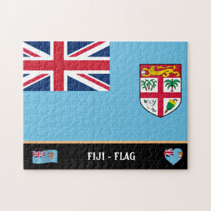Puzzle Bandera fijiana y país fijiano / Islas Fiji