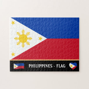 Puzzle Bandera filipina y país filipino / Filipinas
