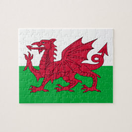 Puzzle Bandera galesa (Gales) (Dragón galés)