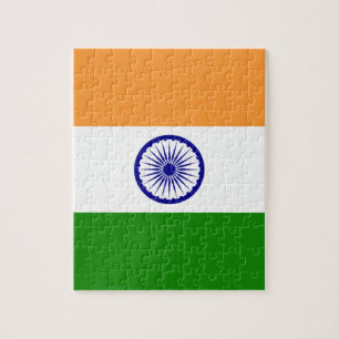 Puzzle Bandera india - Imagen de alta calidad