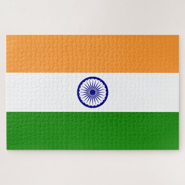 Puzzle Bandera india (India) (país del Asia meridional) ( (Horizontal)