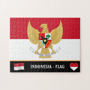Puzzle Bandera indonesia e Indonesia / Indonesia Ji