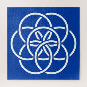 Puzzle Bandera internacional del planeta Tierra