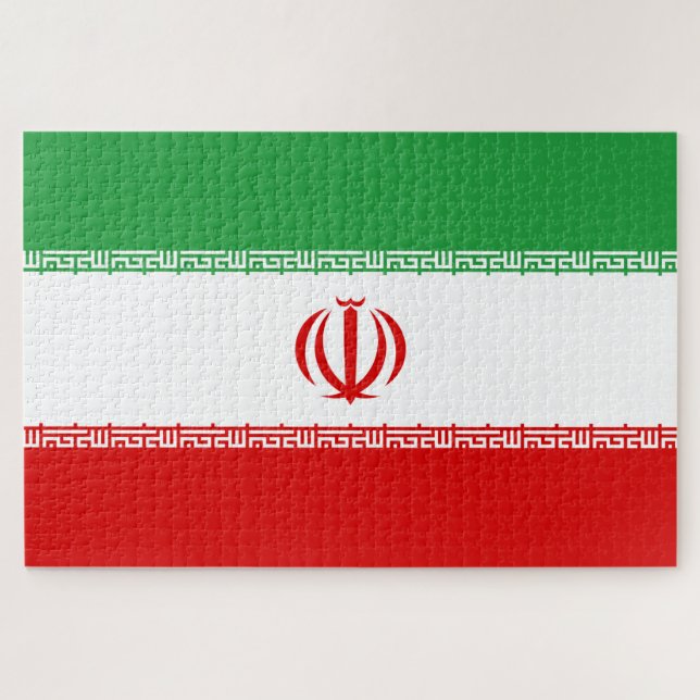 Puzzle Bandera iraní (Irán) (persa) (Horizontal)