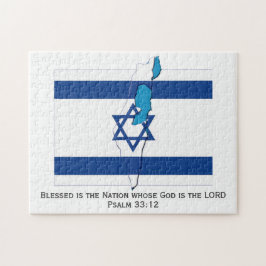 Puzzle BANDERA ISRAEL| Nación bendecida| Estrella de Davi