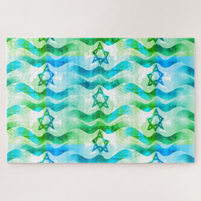 Puzzle Bandera israelí 1014 piezas (Horizontal)