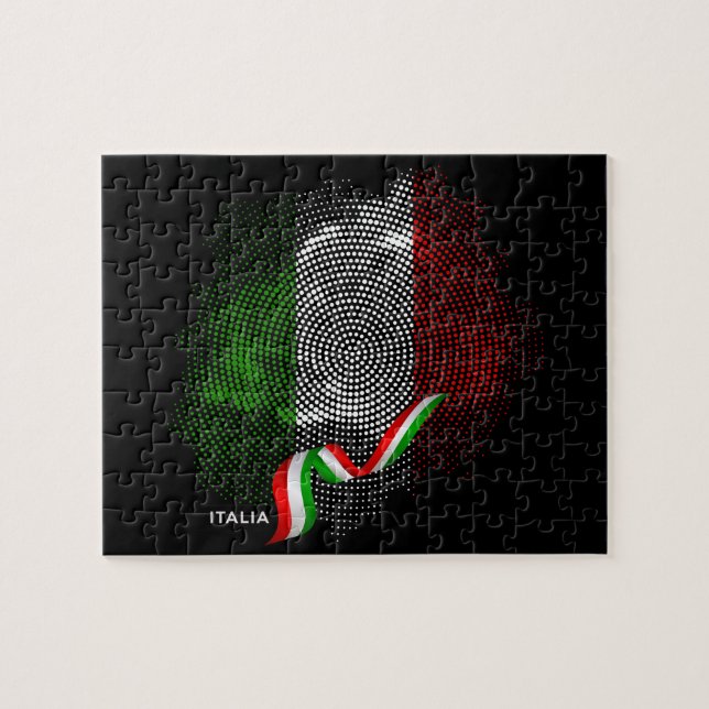 Puzzle bandera italiana (Horizontal)