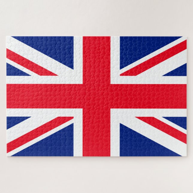 Puzzle Bandera Jack Union del Reino Unido (Horizontal)