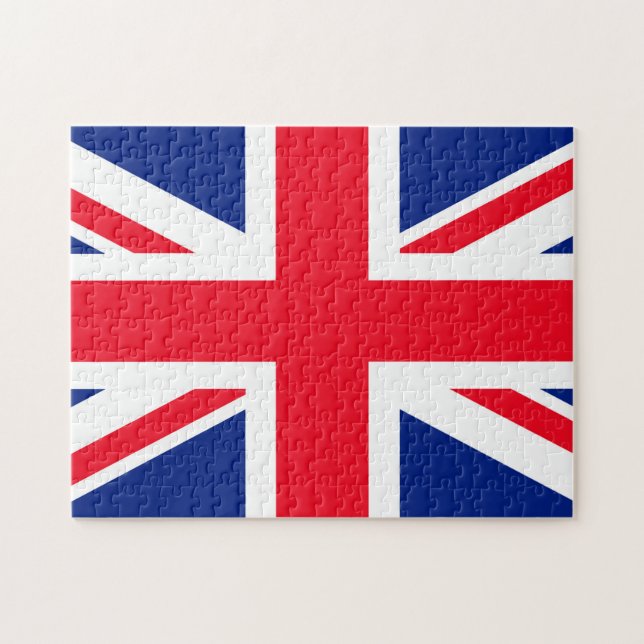 Puzzle Bandera Jack Union del Reino Unido (Horizontal)
