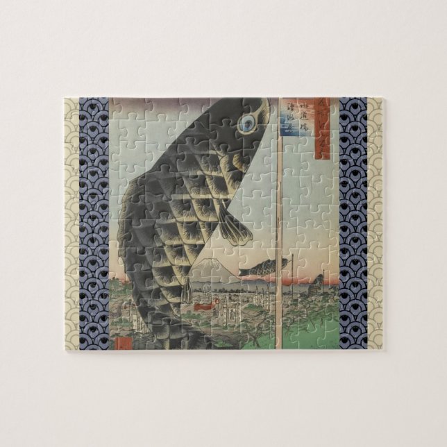 Puzzle Bandera japonesa del Festival de Pescado Koi Hiros (Horizontal)