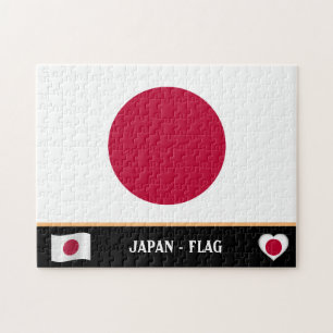 Puzzle Bandera japonesa y país japonés / Japón
