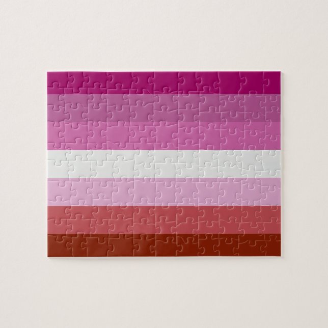 Puzzle Bandera lesbiana (Horizontal)