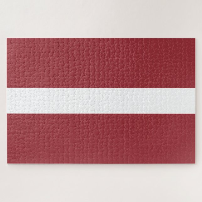 Puzzle Bandera letona (Letonia) (Horizontal)