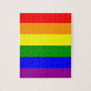 Puzzle Bandera lgbt gay arcoíris colorida