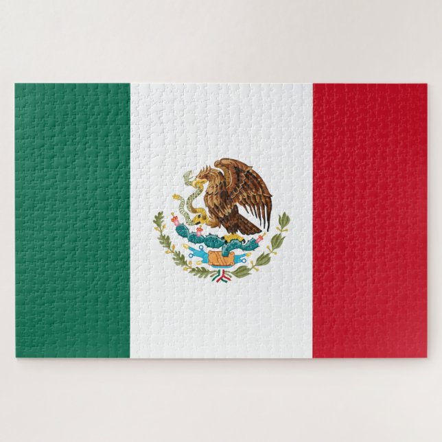 Puzzle Bandera mexicana - Bandera de México (Horizontal)
