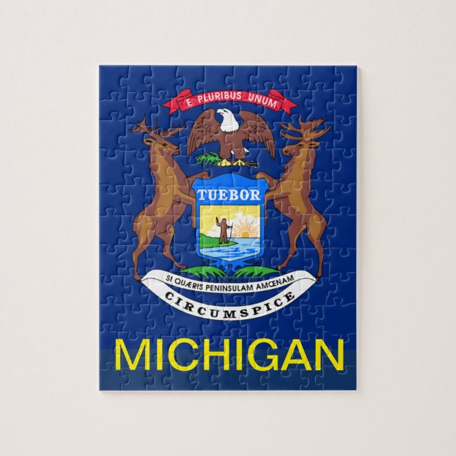 PUZZLE BANDERA MICHIGAN (Vertical)