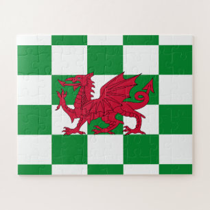 Puzzle Bandera Mística Roja del Dragón Celta de Gales