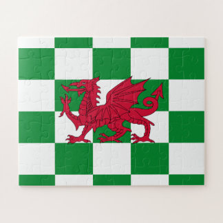 Puzzle Bandera Mística Roja del Dragón Celta de Gales