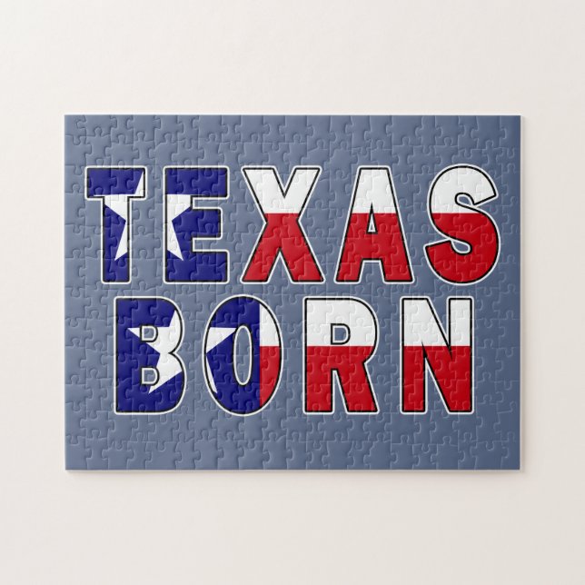 Puzzle Bandera nacida en Texas (Horizontal)