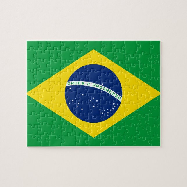 Puzzle Bandera nacional de Brasil (Horizontal)
