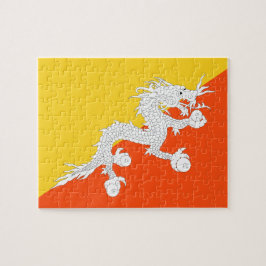 Puzzle Bandera nacional de Bután