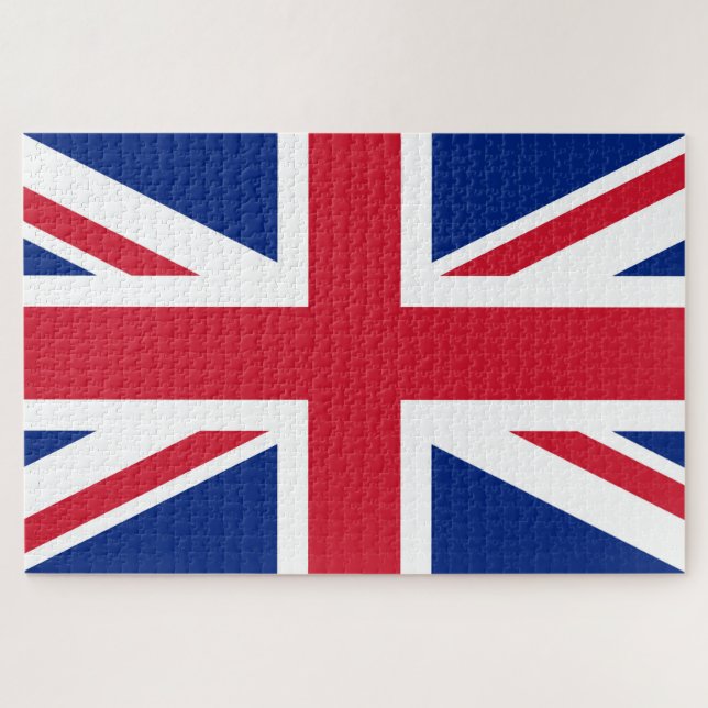 Puzzle Bandera nacional de Union Jack del Reino Unido Ing (Horizontal)