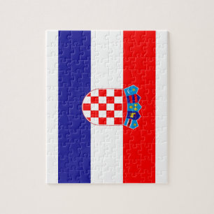 Puzzle Bandera nacional del mundo de Croacia