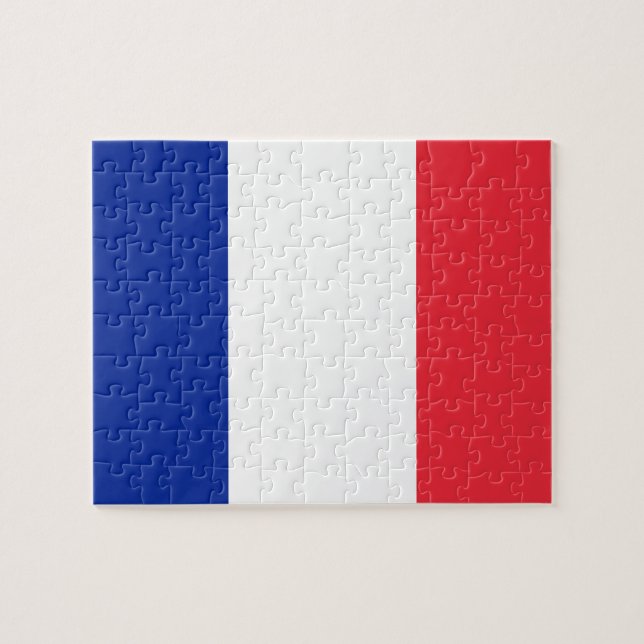 Puzzle Bandera nacional del mundo de Francia (Horizontal)