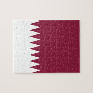 Puzzle Bandera nacional del mundo de Qatar