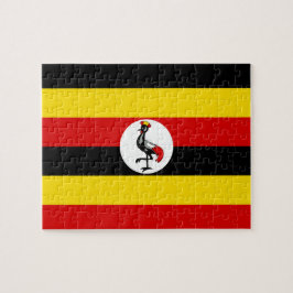 Puzzle Bandera nacional del mundo de Uganda
