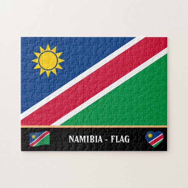 Puzzle Bandera namibiana y Namibia/Namibia (Horizontal)