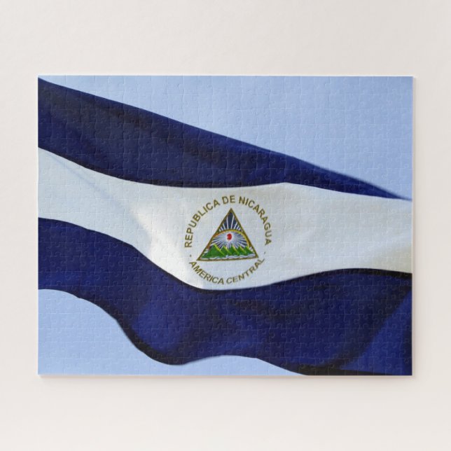 Puzzle bandera nicaragüense (Horizontal)