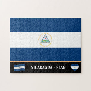 Puzzle Bandera nicaragüense y país nicaragüense / Nica