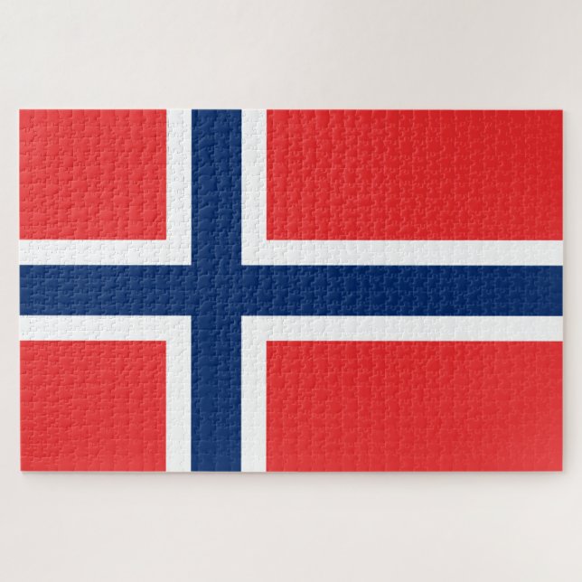 Puzzle Bandera noruega (Noruega) (Horizontal)