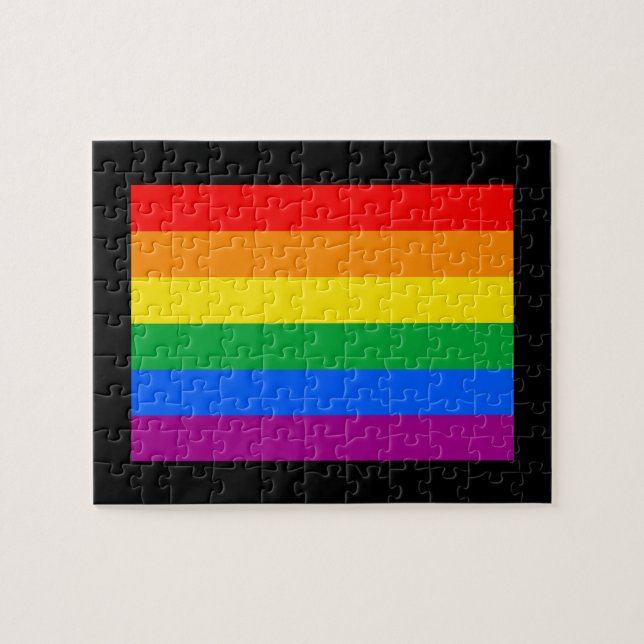 PUZZLE BANDERA OFICIAL DE ORGULLO GAY (Horizontal)