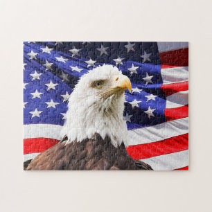 PUZZLE BANDERA PATRIÓTICA AMERICANA ÁGULA JIGSAW PUZZZL